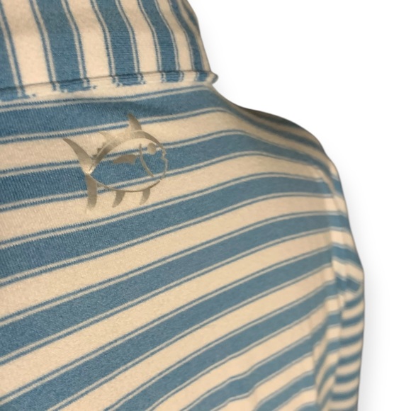Southern Tide Blue and White Striped Shirt - Picture 3 of 9